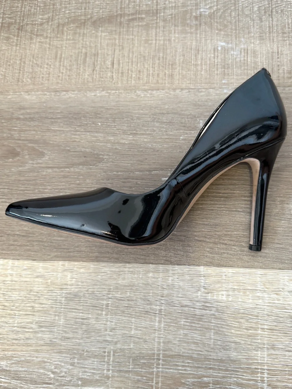 Jessica Simpson Cassani Size 7.5 Black Patent Pointed Toe Stiletto Pumps